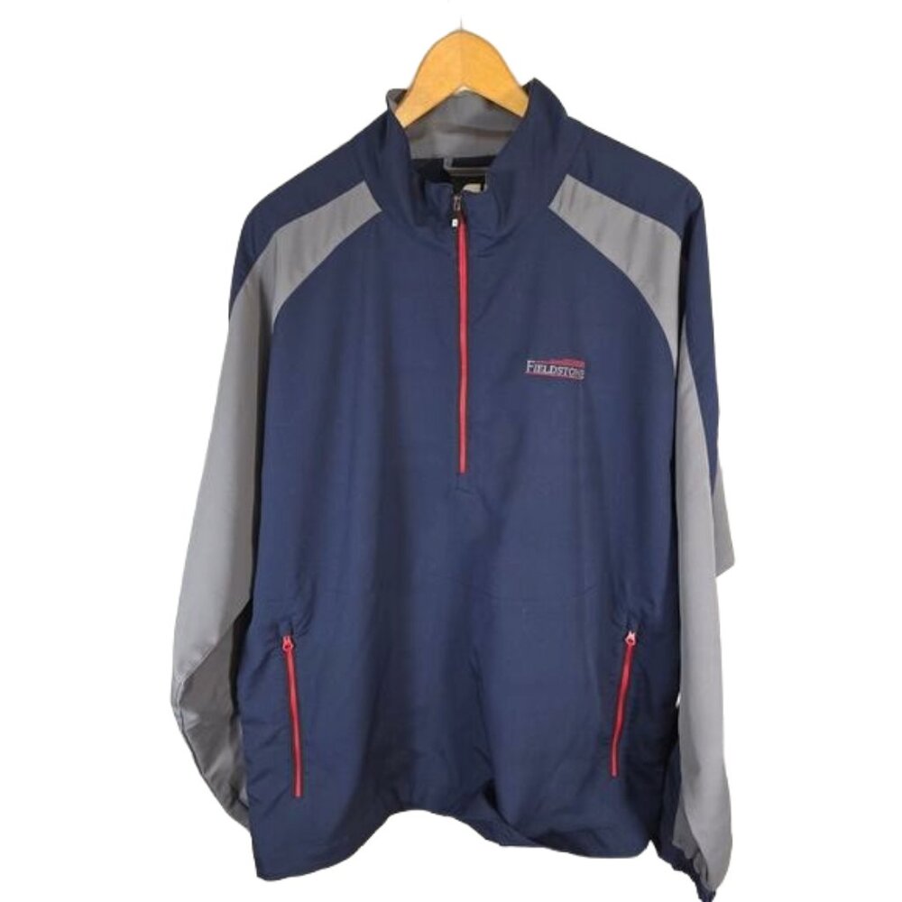 Footjoy Golf Long Sleeve 1/4 zip  Pullover Windshirt Blue/Gray SZ L